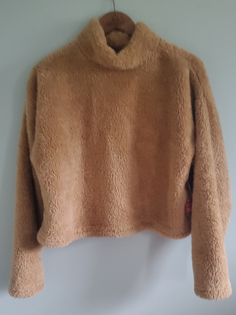 Forever 21 Teddy Pullover Jacket - Camel Brown